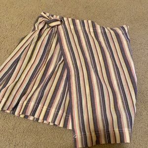 Multi-colored wrap skirt